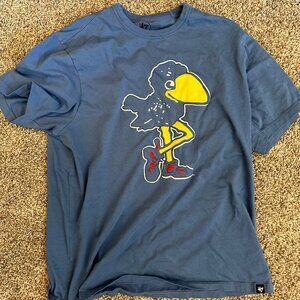 Kansas Jayhawks Vintage/Retro Blue T-Shirt